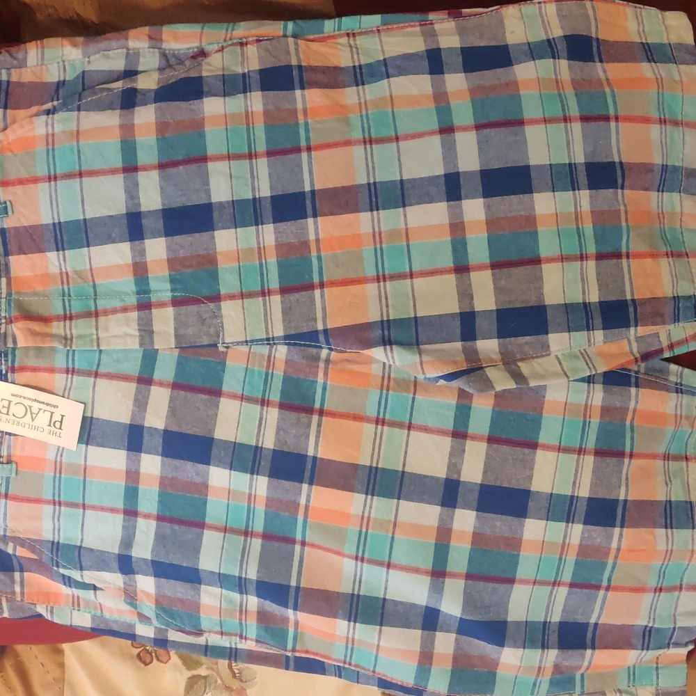 * EASTER* Children's Place size 16 plaid shorts new with tags